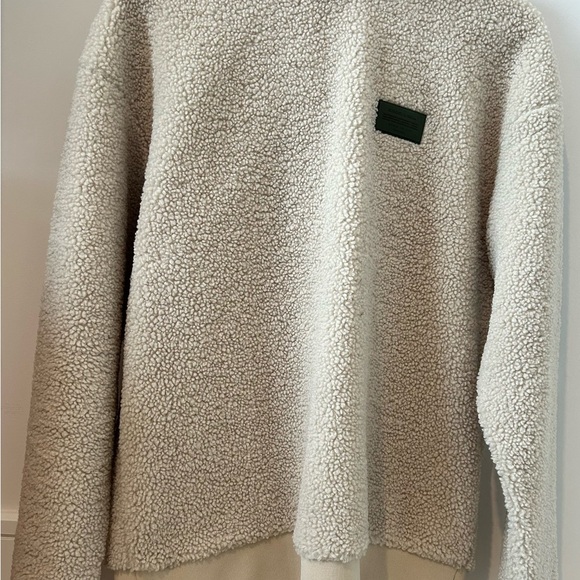 Scotch & Soda Cream Sherpa Crewneck Sweater